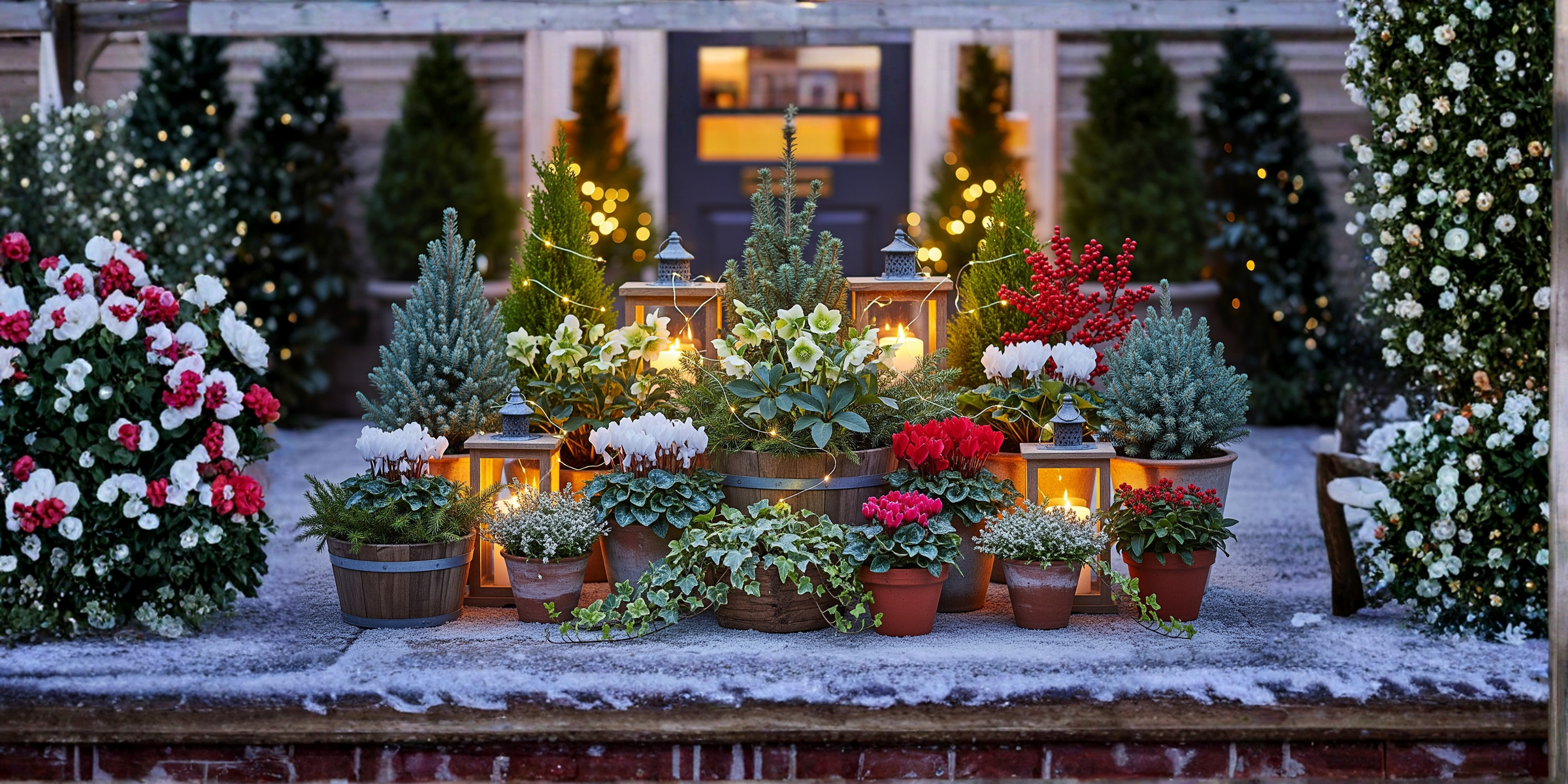 festive planter at plants by post