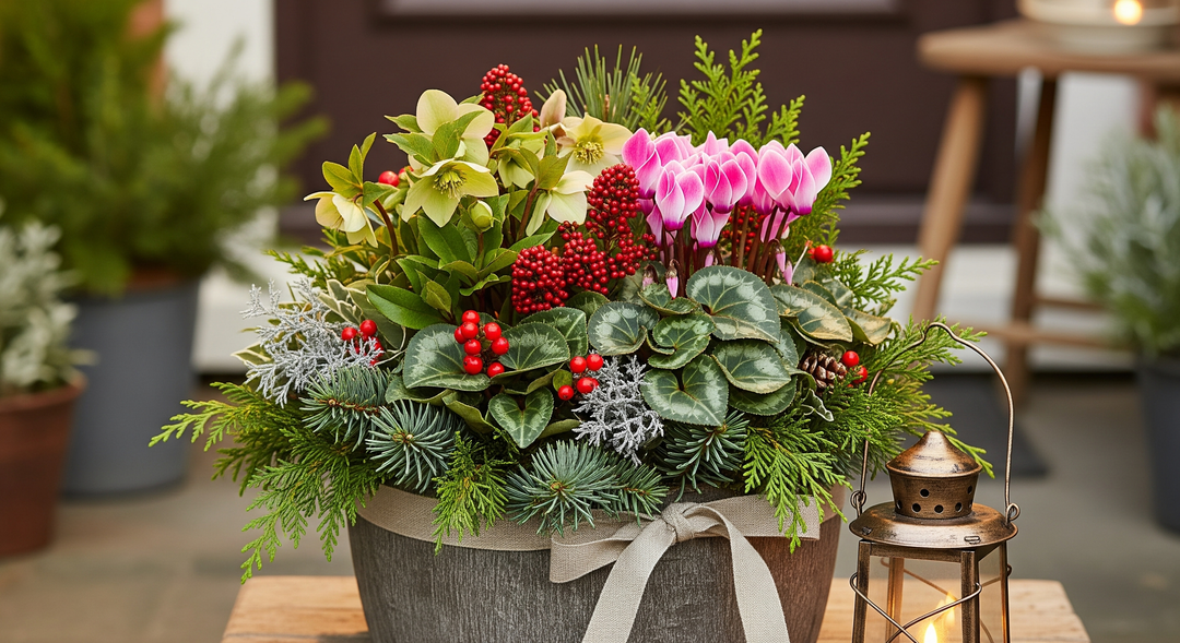 Christmas Planters, Pots & Arrangements - Plants By Post