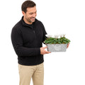Floral Design Trough with Cyclamen – Wooden Handles & Moss Top Plants By Post