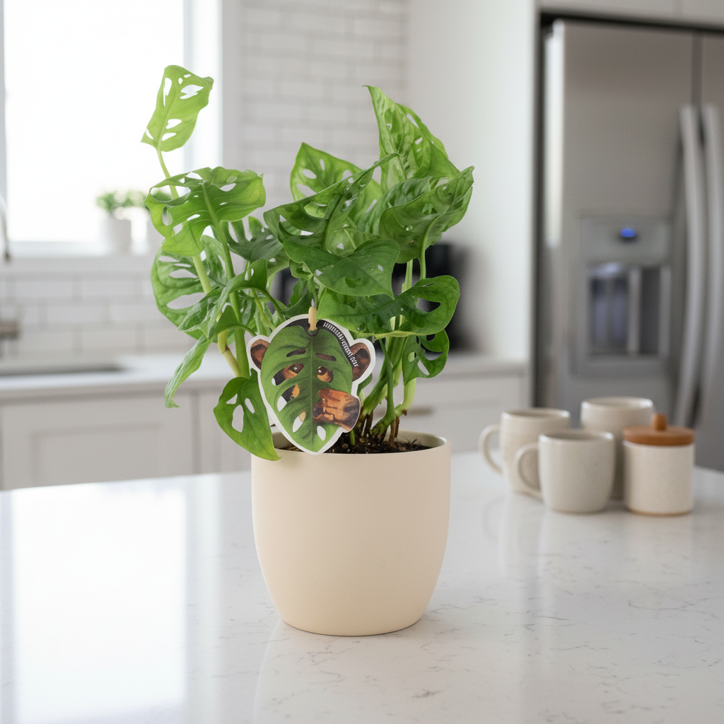 Monstera Monkey Cheese Plant - Swiss Cheese Plant Tropical Houseplant Plants By Post