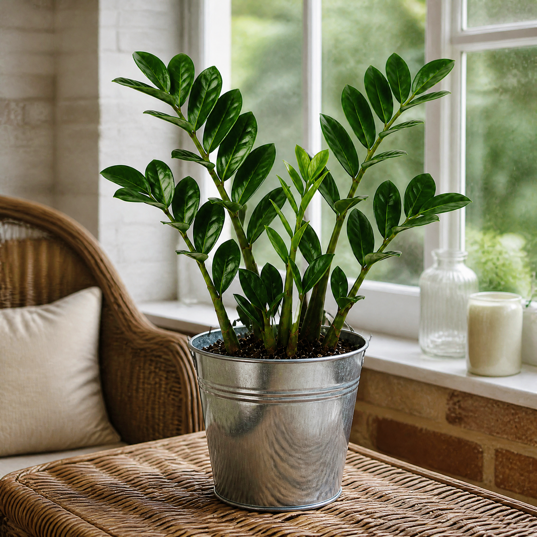 Zamioculcas Zamiifolia ZZ Plant 12cm Pot – Easy Care Indoor Houseplant Plants By Post