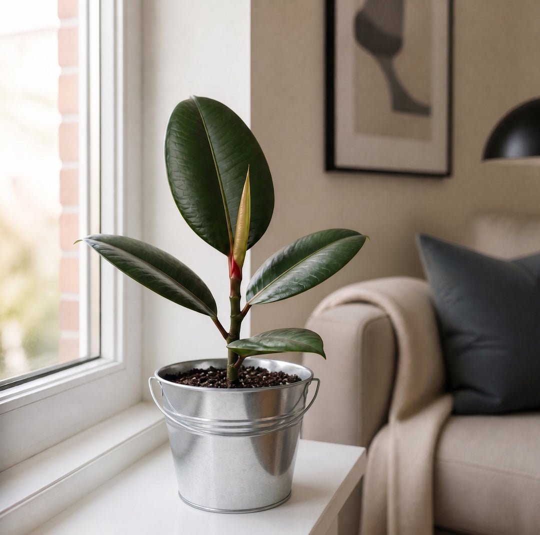 Ficus Robusta Rubber Plant 17cm Pot – Easy Care Indoor Houseplant Plants By Post