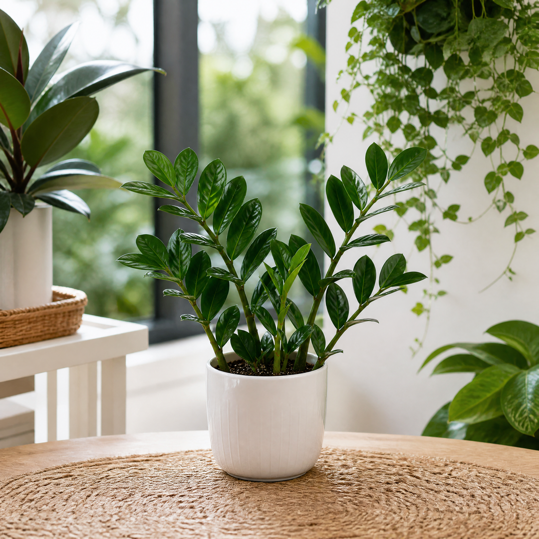 Zamioculcas Zamiifolia ZZ Plant 12cm Pot – Easy Care Indoor Houseplant Plants By Post
