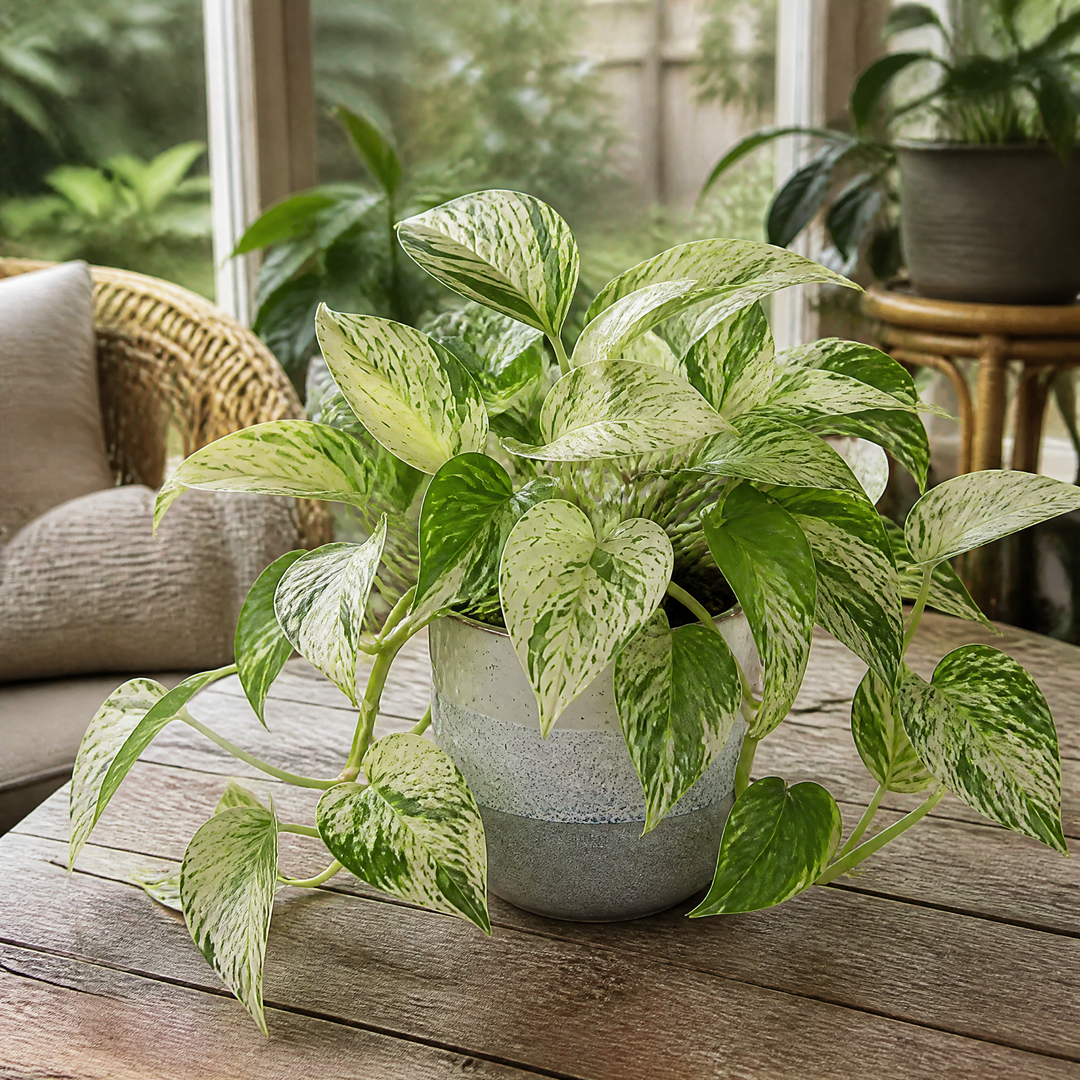 Epipremnum Marble Queen Pothos 12cm Pot Plants By Post