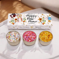Happy New Home Candles Trio Set UK - 30 Hour Burn Time