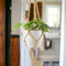 Hanging Ceramic White Macrame
