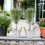 Pair Of Rosemary Trees Metal Heart Zinc
