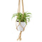 Hanging Ceramic White Macrame