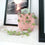 Ceramic Pink Embossed Hearts
