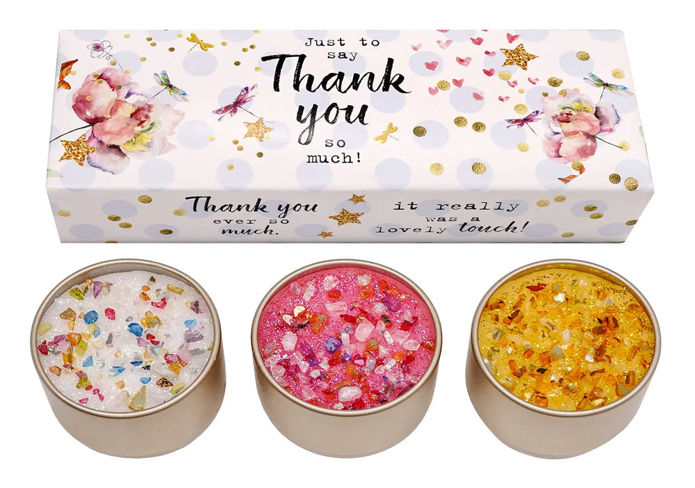 Thank You Candles Trio Set Plants By Post