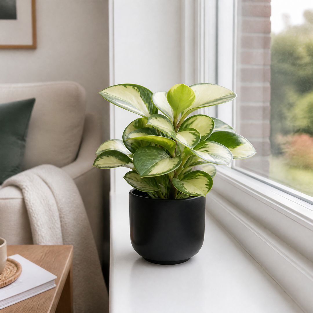 Peperomia Obtusifolia Variegated Radiator Plant 12cm Pot Plants By Post