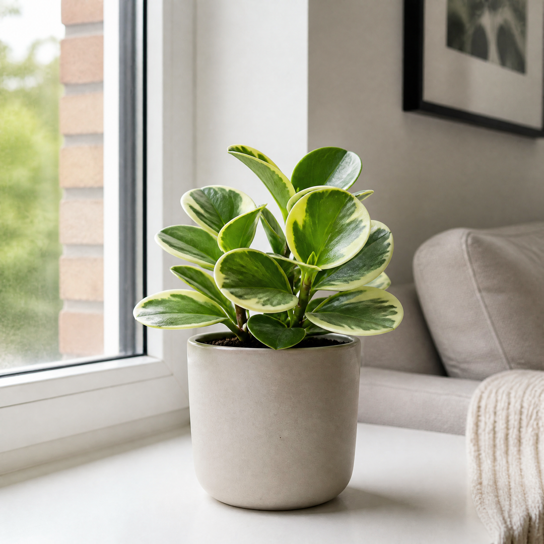 Peperomia Obtusifolia Variegated Radiator Plant 12cm Pot Plants By Post