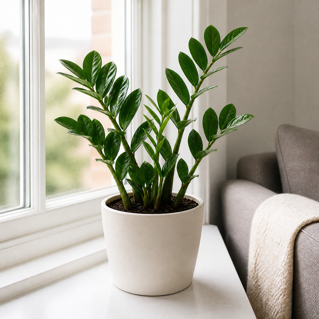 Zamioculcas Zamiifolia ZZ Plant 12cm Pot – Easy Care Indoor Houseplant Plants By Post