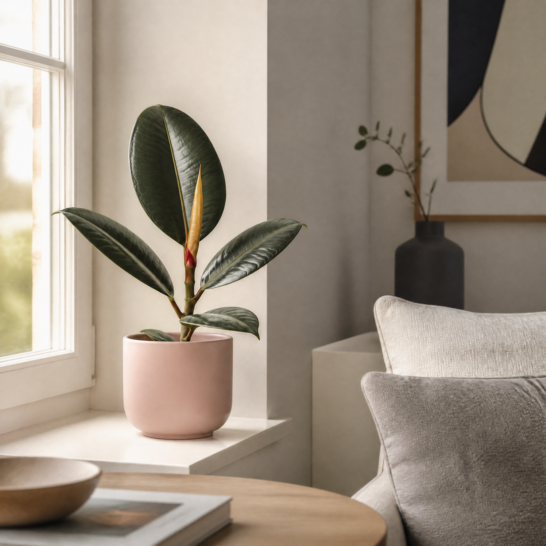 Ficus Robusta Rubber Plant 17cm Pot – Easy Care Indoor Houseplant Plants By Post