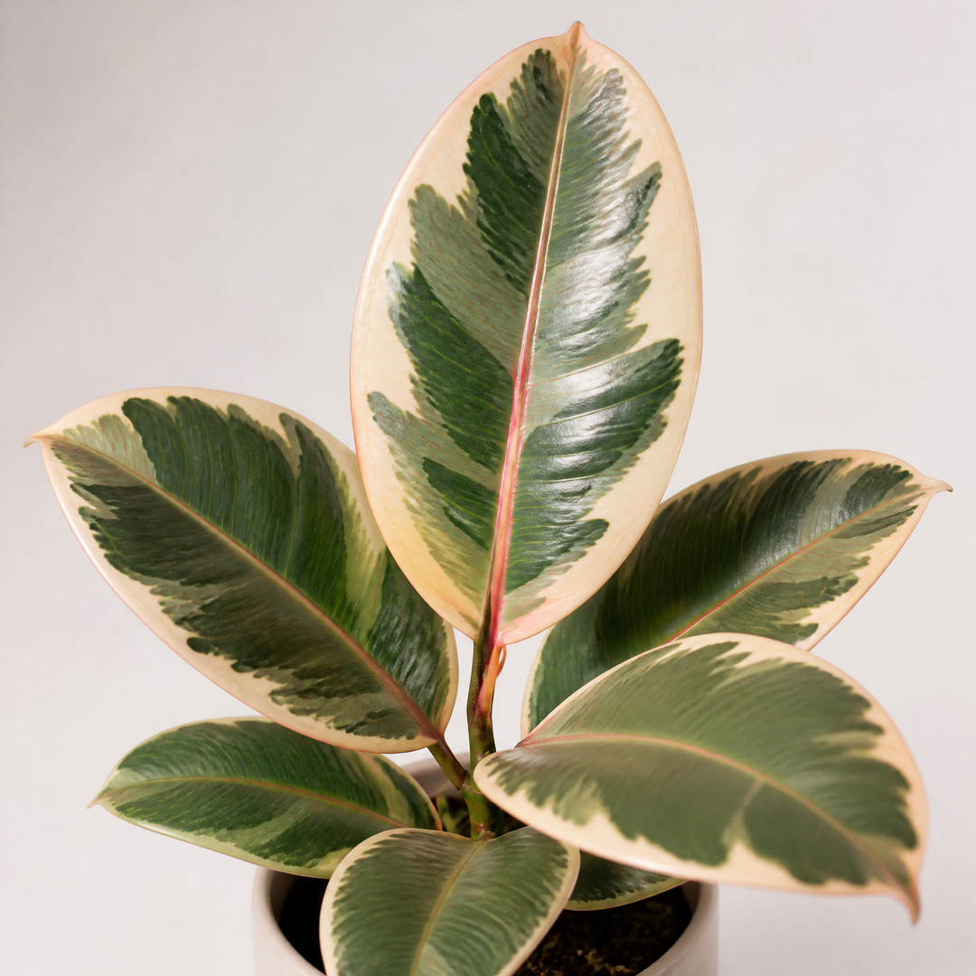 Ficus Tineke Rubber Plant 12cm Pot Plants By Post