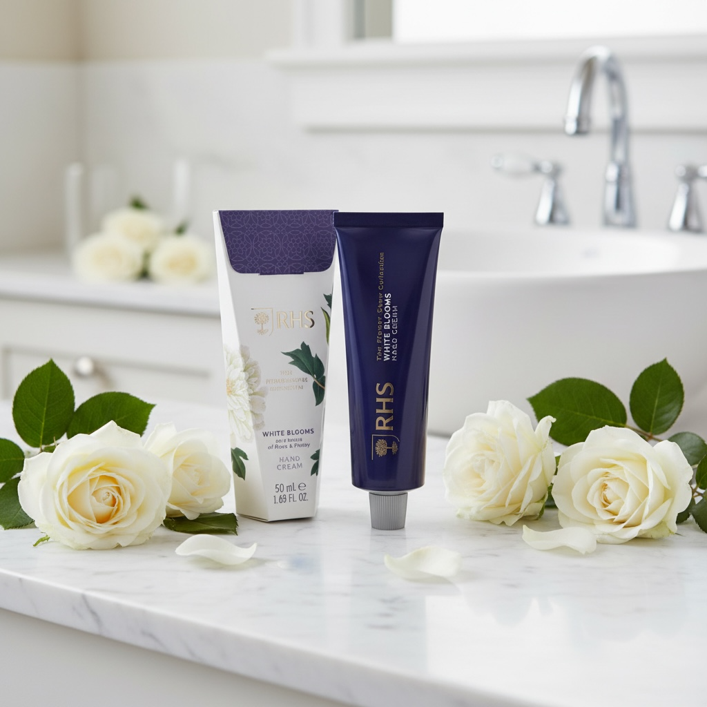 RHS Flower Show Collection White Blooms Hand Cream - 50ml The Somerset Toiletry Co