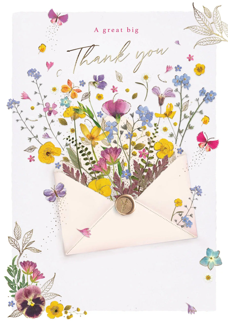 Thank You Greetings Card Plants By Post