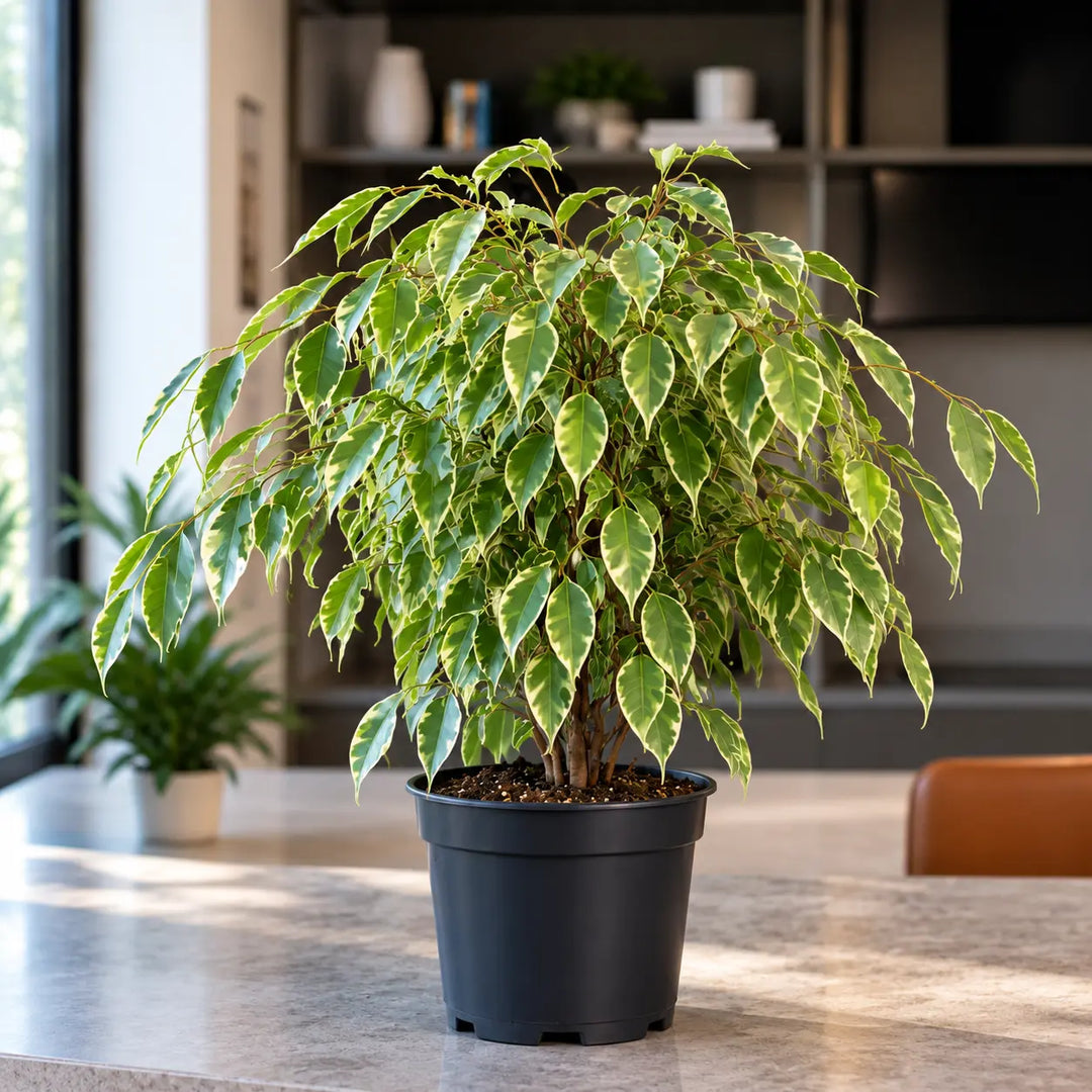 Ficus Twilight Weeping Fig 5L – Variegated Indoor Houseplant Plants By Post