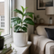 Glossy White Ceramic Pot
