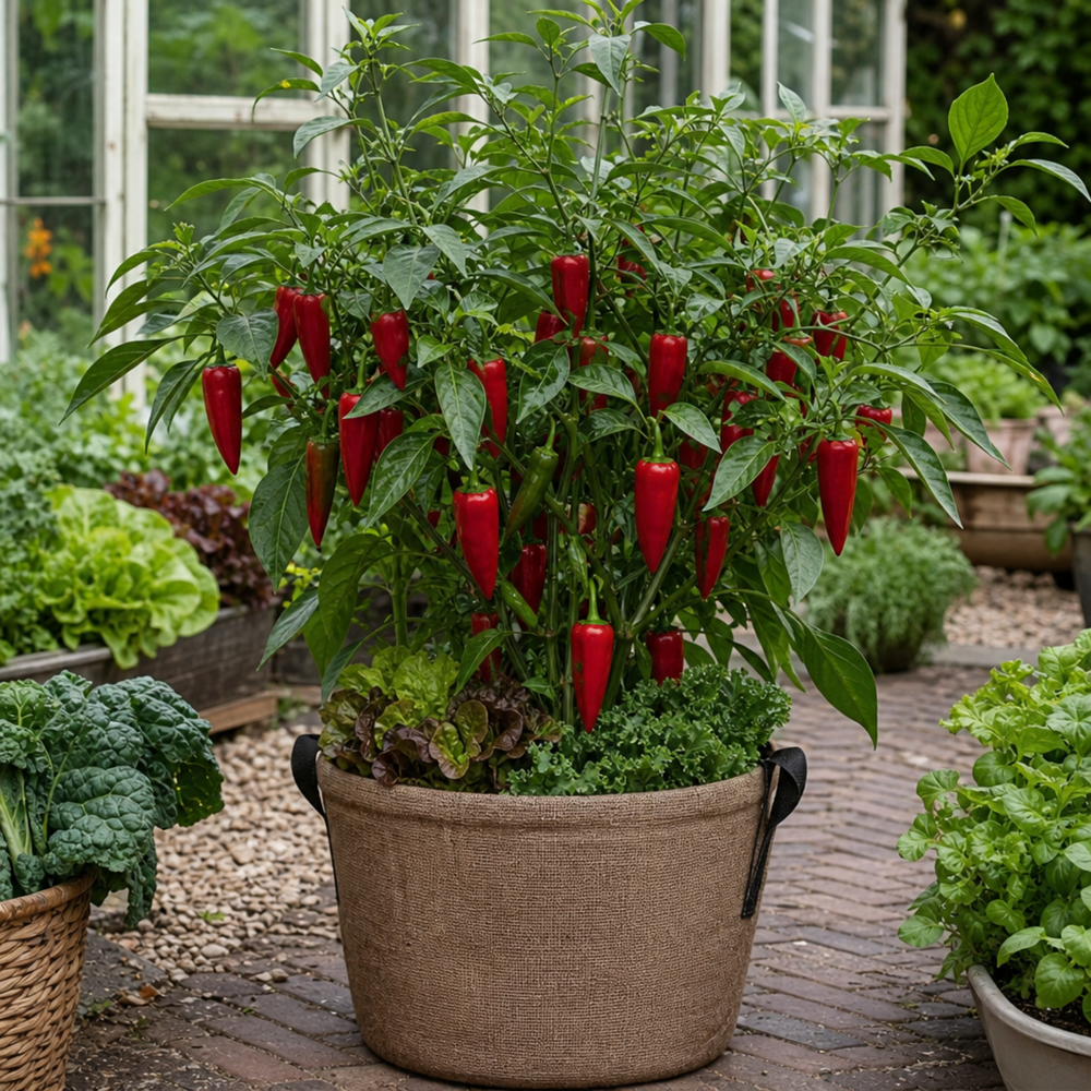 1 Sweet Pepper Thor Live Plant, Outdoor Garden Ready, Grow Your Own Vegetables, 2Ltr Root Ball The Rose Press Garden