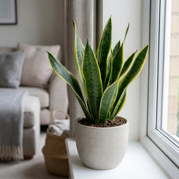 1 Sansevieria Snake Plant, Live Indoor Air Purifying Houseplant, Low Maintenance, Easy Care, 17cm Root Ball The Rose Press Garden
