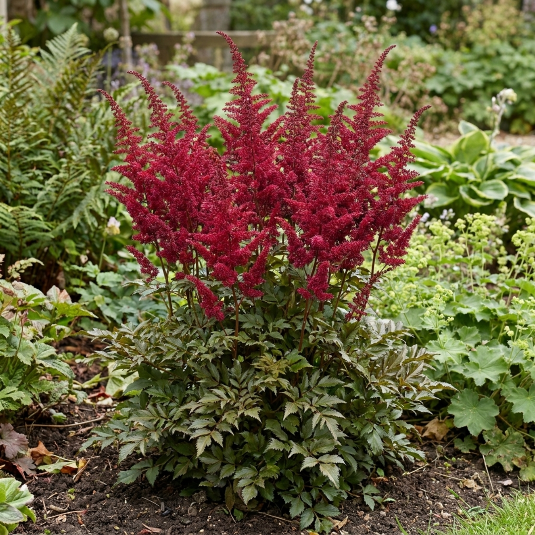Astilbe Music Series Red Hardy Perennial Plant 5L Pot
