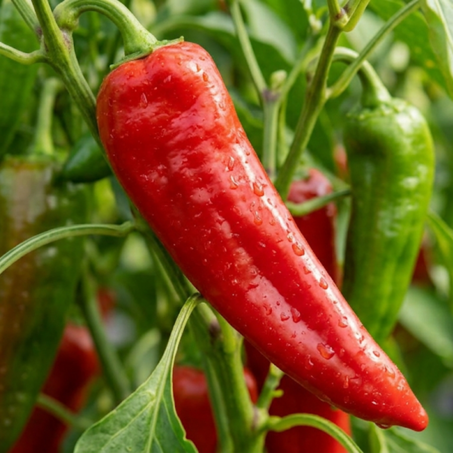 1 Sweet Pepper Thor Live Plant, Outdoor Garden Ready, Grow Your Own Vegetables, 2Ltr Root Ball The Rose Press Garden