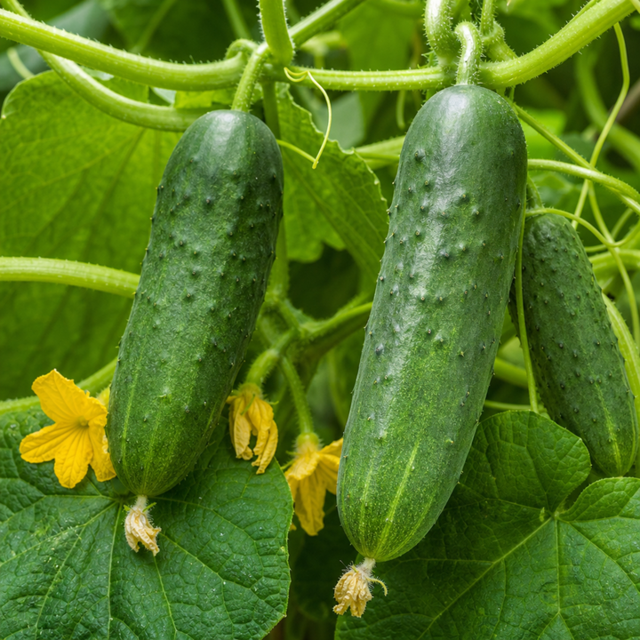 1 Cucumber Tasty Green Plant, Grow Your Own Fresh Cucumbers, Garden Ready, 2 Litre Root Ball The Rose Press Garden