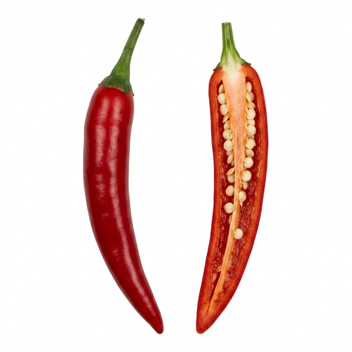 1 Thai Dragon Chilli Pepper Plant, Live Hot Pepper, Grow Your Own Chillies, 2Ltr Root Ball The Rose Press Garden