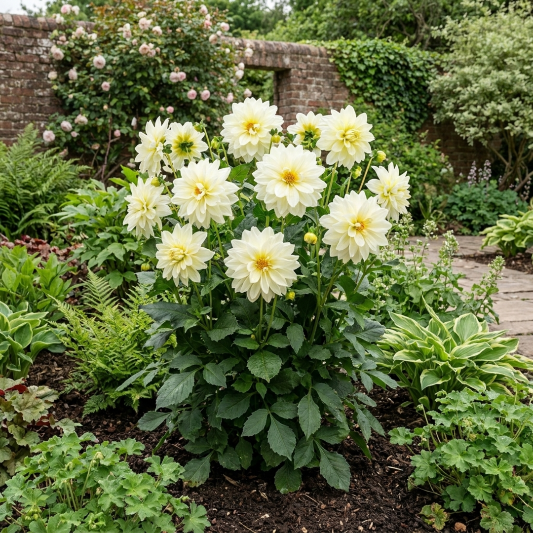 Dahlia Maggiore White Decorative Dahlia Plant 3L Pot
