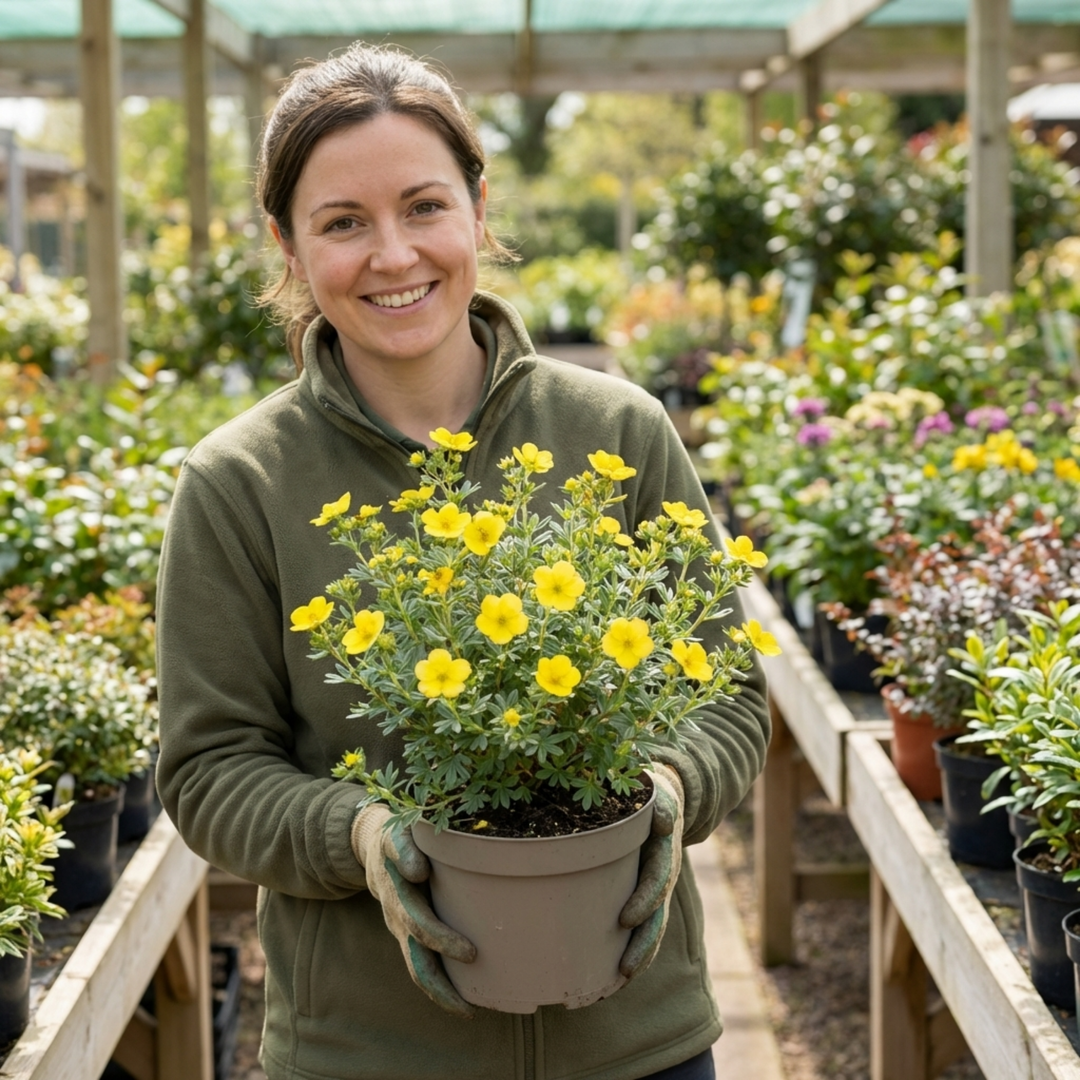 Potentilla Goldfinger - 2L Pot The Rose Press Garden