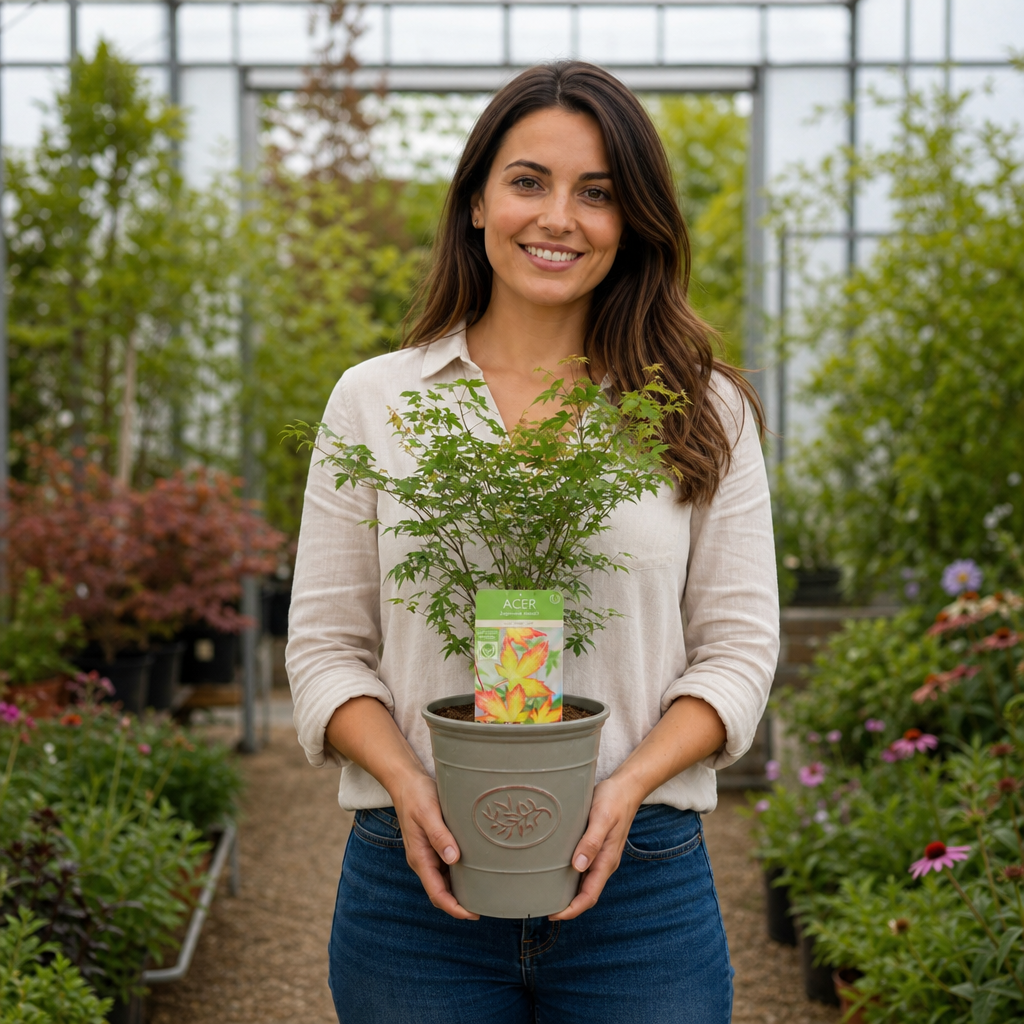 3L Acer Green Leaf in Pot Outdoor Tree for Patio & Garden