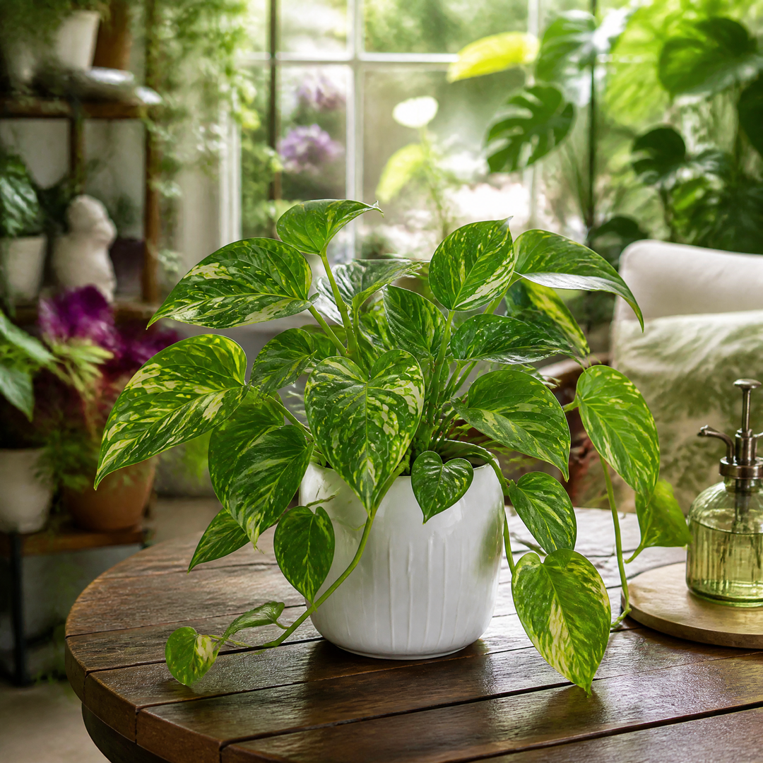 Epipremnum Aureum – Golden Pothos Devil’s Ivy Houseplant in 12cm Pot Plants By Post UK