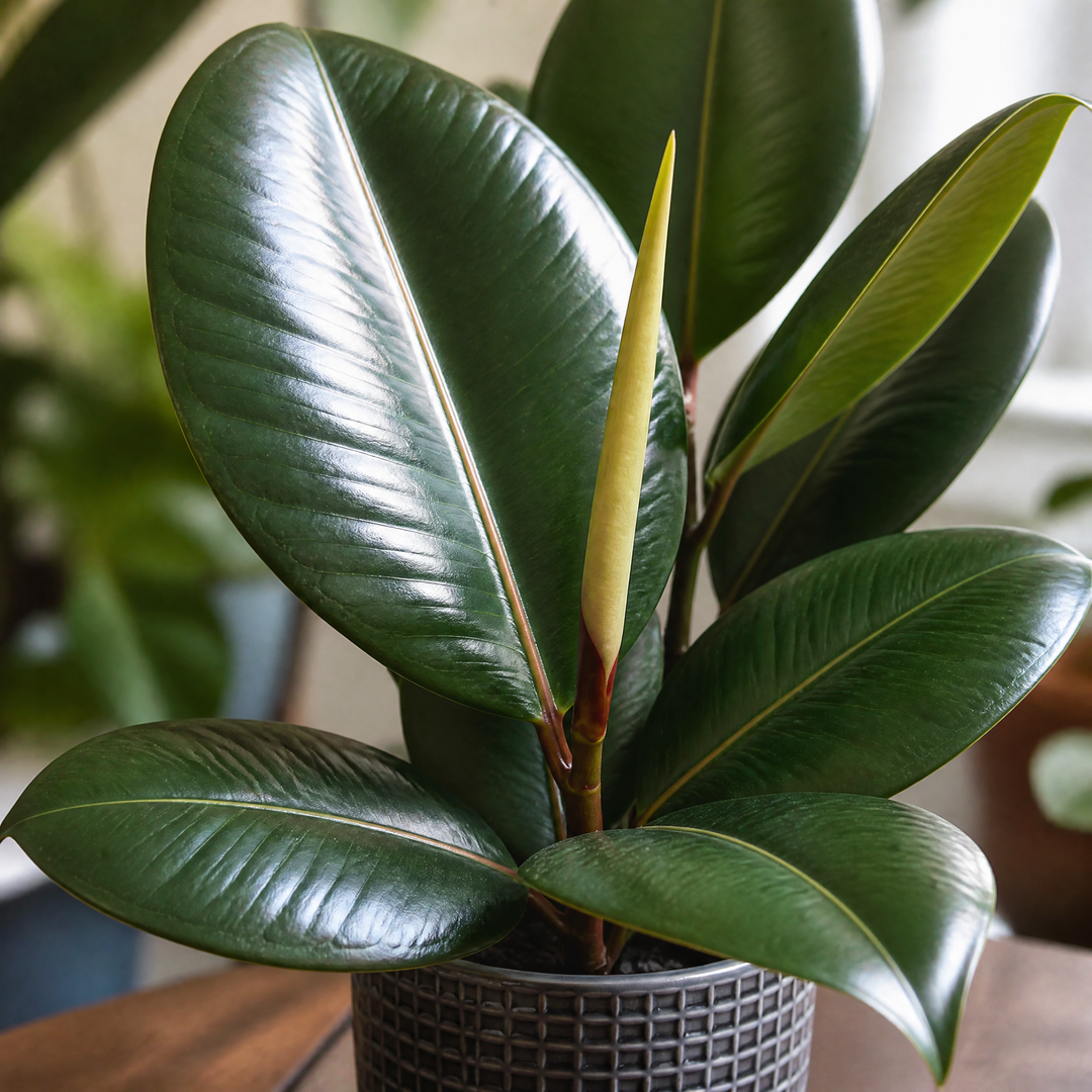 Ficus Robusta Rubber Plant 17cm Pot – Easy Care Indoor Houseplant Plants By Post