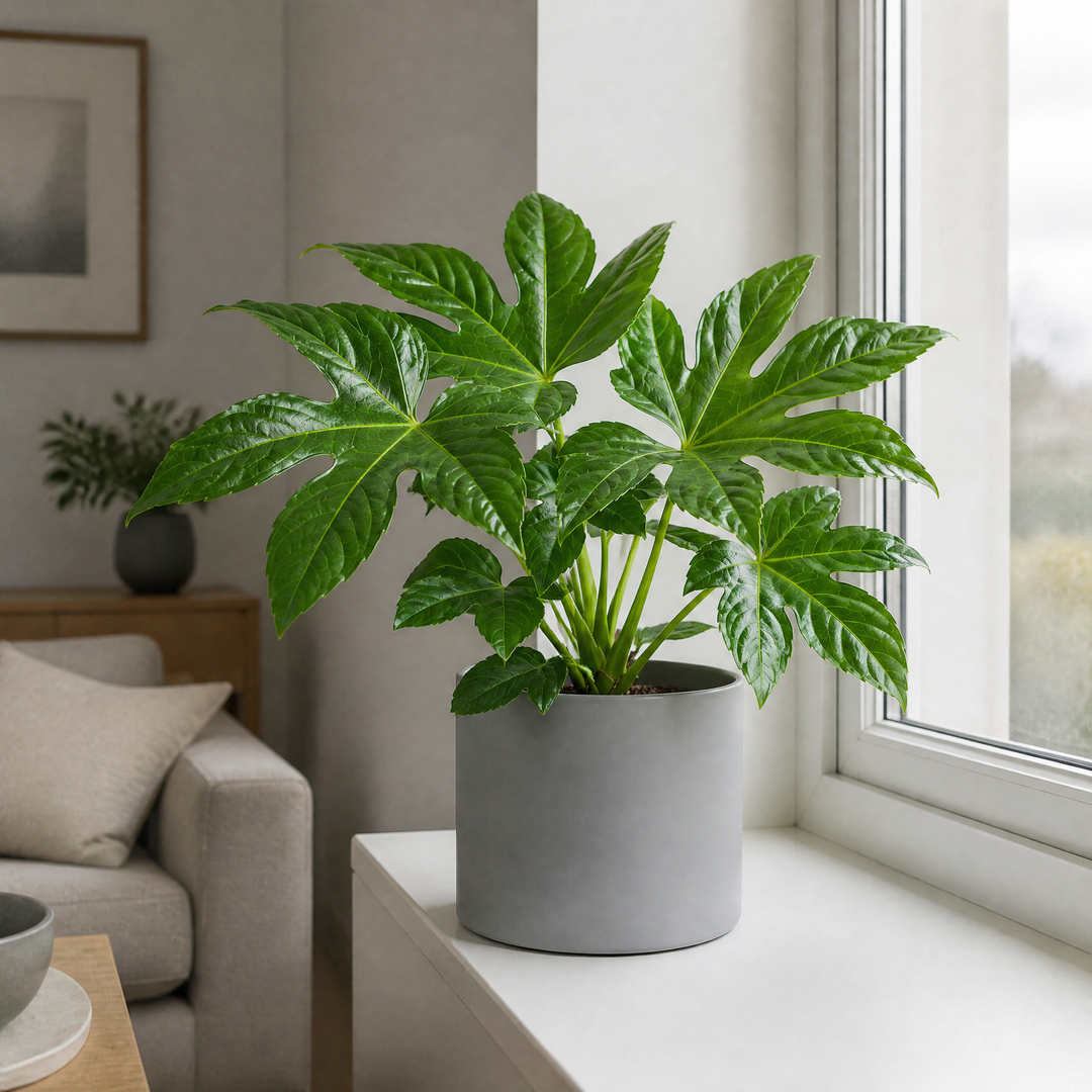 Fatsia Paper Plant 12cm Pot - Air Purifying Plant Plants By Post