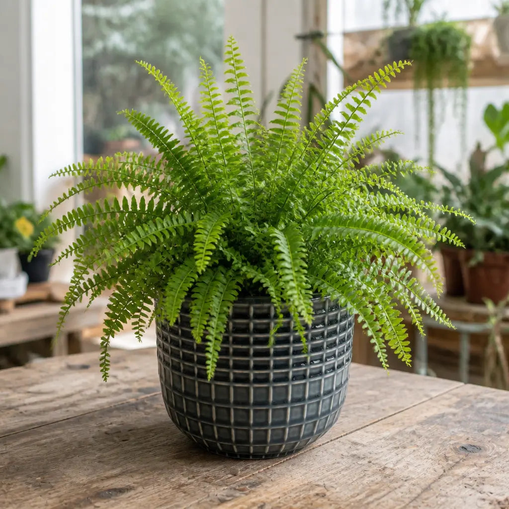 Nephrolepis Boston Fern – Lush Feathery Green Indoor Houseplant The Rose Press Garden