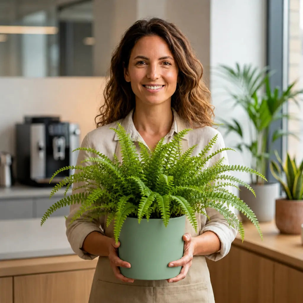 Nephrolepis Boston Fern – Lush Feathery Green Indoor Houseplant The Rose Press Garden