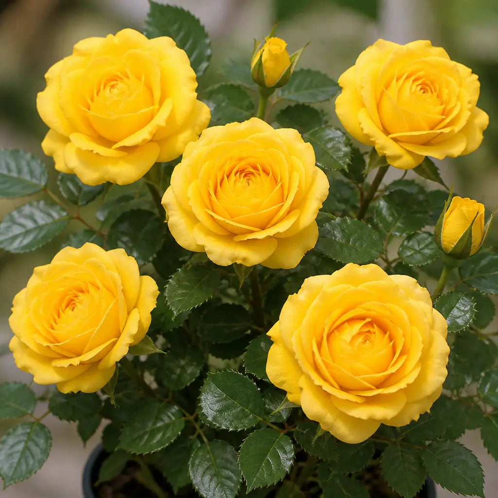 3L Golden Wedding Yellow Rose Bush - Beautiful Flowering Plant Gift Plants By Post