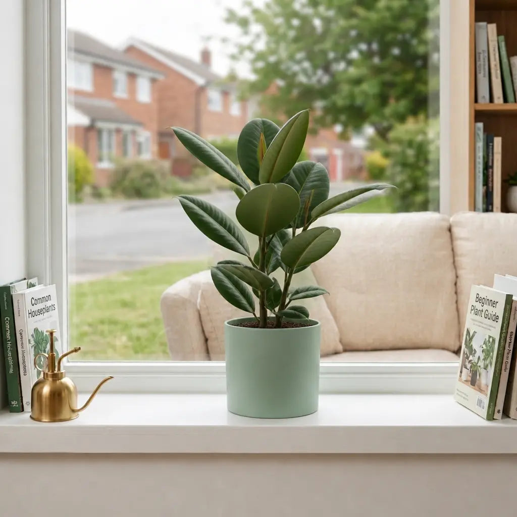 Ficus Robusta Rubber Plant – Elegant Glossy Green Foliage Indoor Houseplant Plants By Post