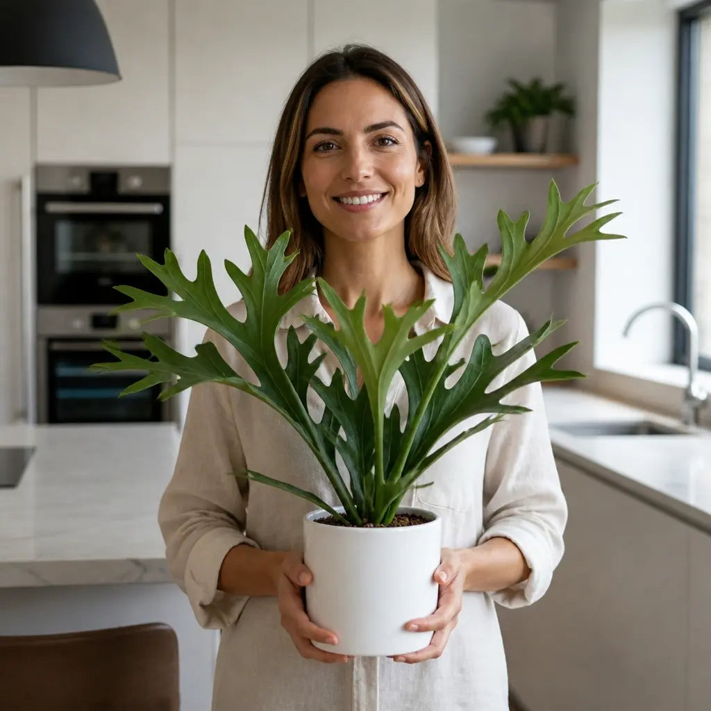 Platycerium Bifurcatum Staghorn Fern – Unique Antler-Shaped Foliage Indoor Houseplant Plants By Post
