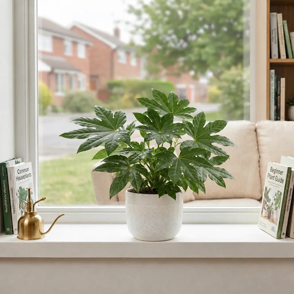 Fatsia Paper Plant – Large Glossy Green Foliage Evergreen Indoor and Outdoor Plant Plants By Post