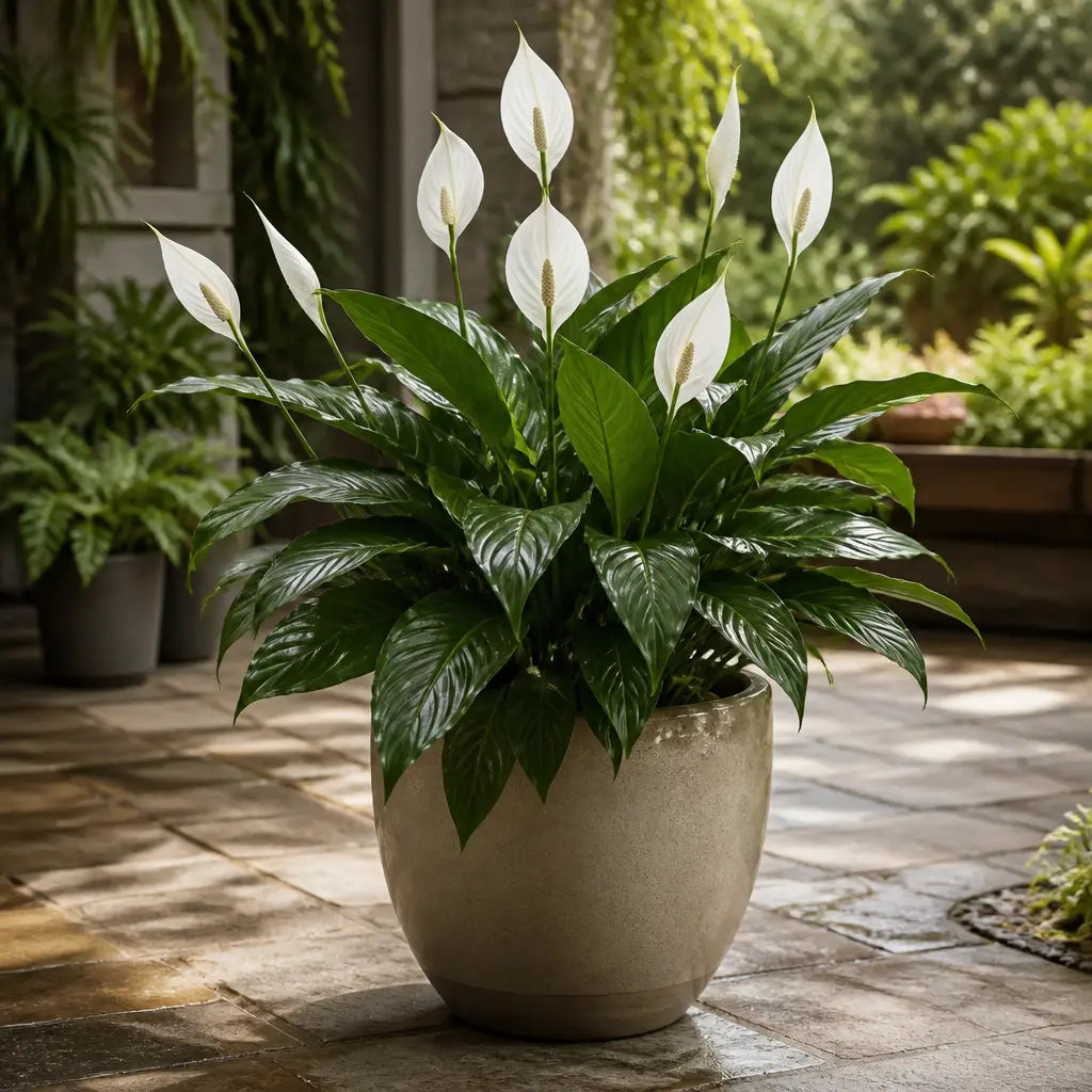 Spathiphyllum Peace Lily 17cm Pot – Easy Care Flowering Indoor Houseplant Plants By Post