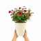 Metal Vertical Line Cream Planter