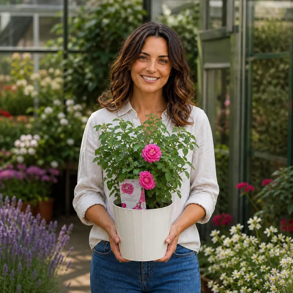 5L Rose Let's Celebrate Dark Pink Rose Bush | Beautiful Flowering Garden Plant Plants By Post