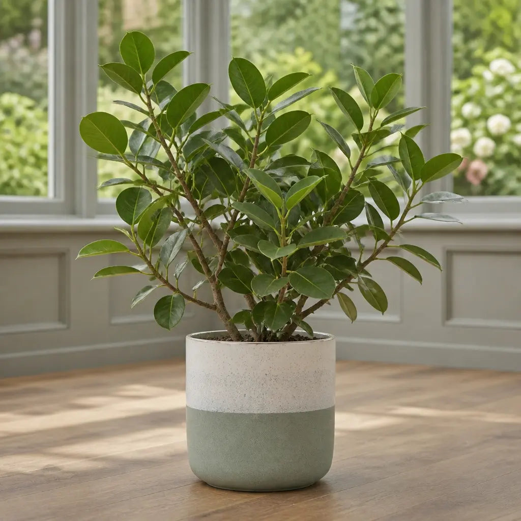 Ficus Moclame Indian Laurel Fig 5L – Glossy Green Indoor Houseplant Plants By Post