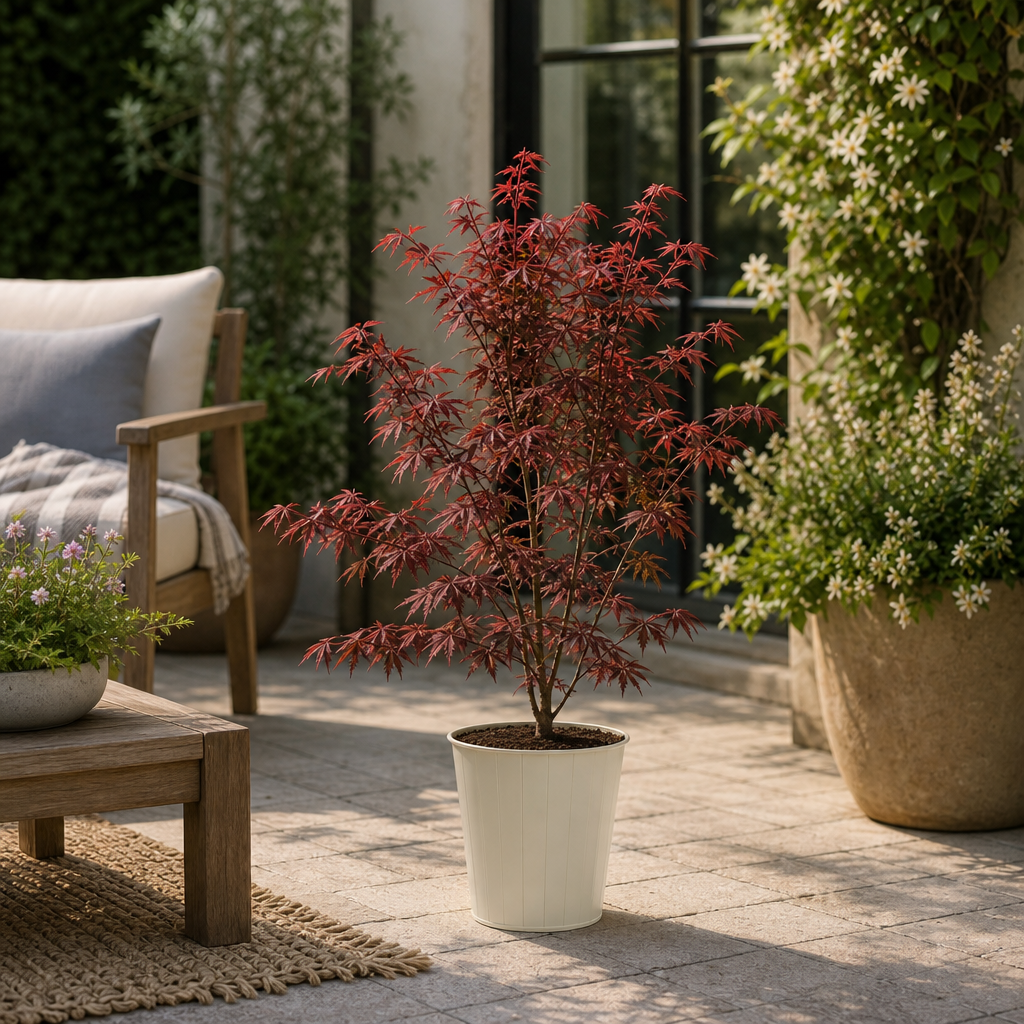 3L Red Leaf Acer Outdoor Patio Tree in Pot for Garden