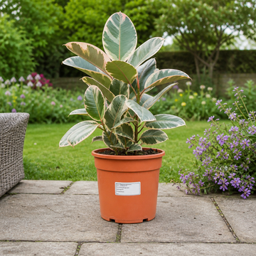 Ficus Tineke Rubber Plant 21cm Pot – Large Indoor Houseplant Plants By Post