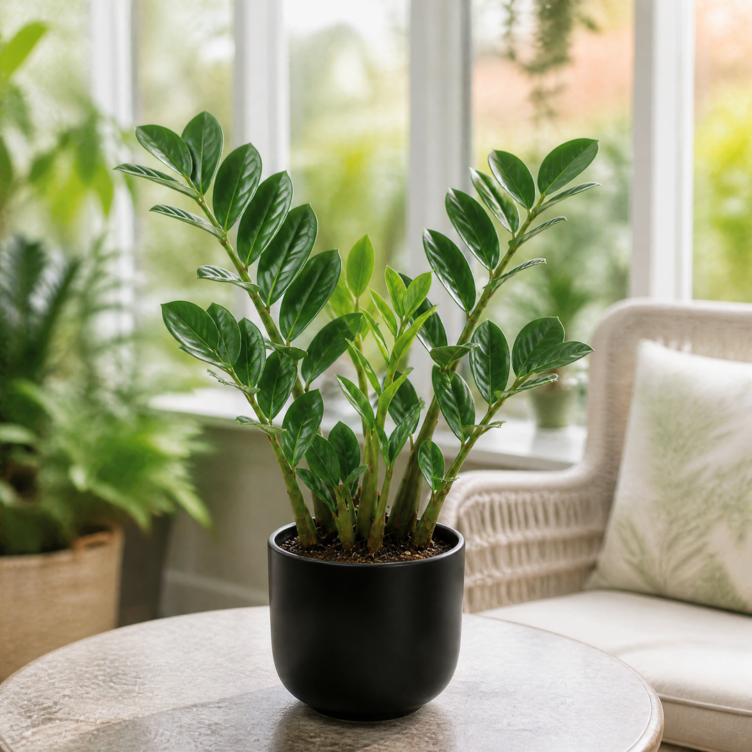 Zamioculcas Zamiifolia ZZ Plant 12cm Pot – Easy Care Indoor Houseplant Plants By Post