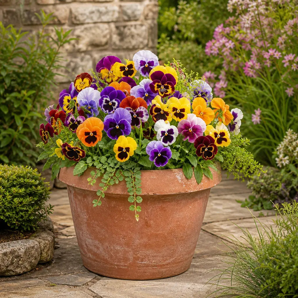 Pansy Delta Pro Blotch Mix 9 Pack × 2 Spring & Autumn Bedding Plants Plants By Post