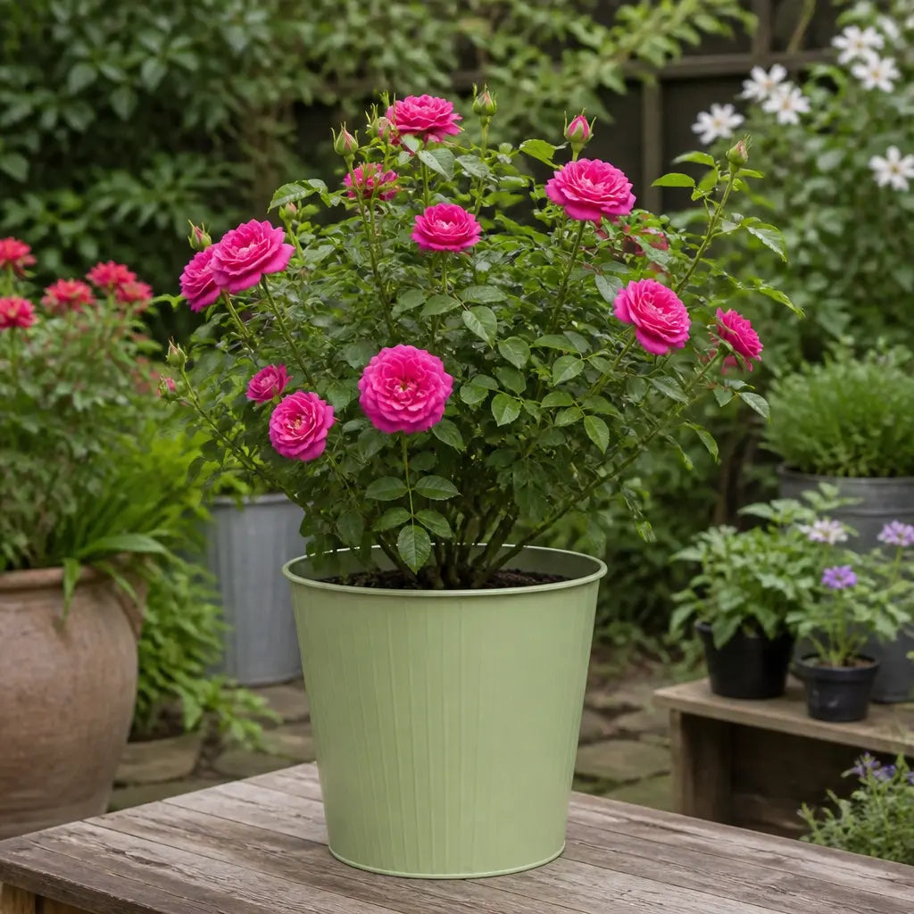 5L Rose Let's Celebrate Dark Pink Rose Bush | Beautiful Flowering Garden Plant Plants By Post